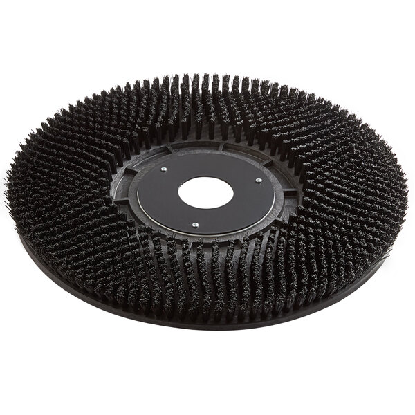 A black circular Minuteman nylon brush with a round center.