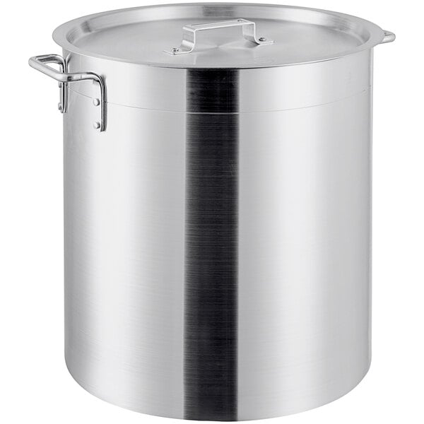 High Pressure Aluminum Cooking Pot With Safety Cover Stock Photo