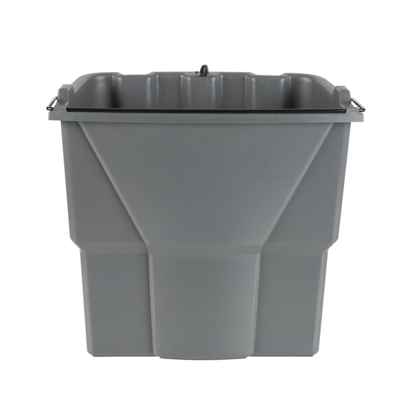 Rubbermaid 2064905 WaveBrake® 18 Qt. Gray Dirty Water Mop Bucket