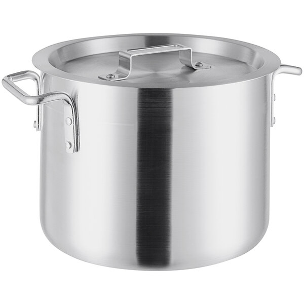 Large Stainless Steel Stock Pot - Perfect For Soups, Stews, And