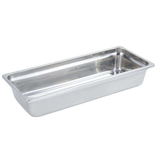 Bon Chef 5223 Hot Solutions 7 Qt. Rectangular Stainless Steel Pan 3 3