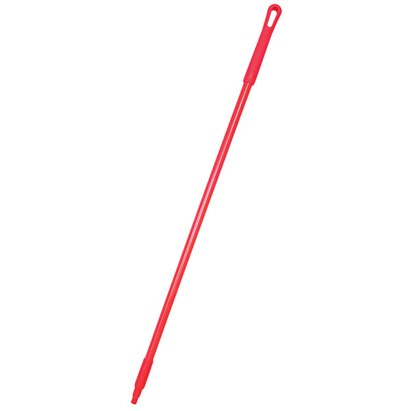 Carlisle 41225EC05 Sparta 48" Red Threaded Fiberglass Broom / Squeegee