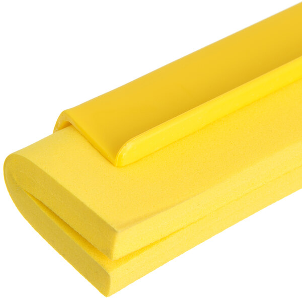 24 Width Case of 6 Yellow Carlisle 3656804 Solid One-Piece Foam Rubber Head Floor Squeegee
