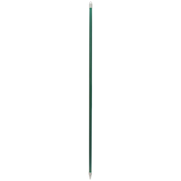 A long green pole with a white tip.