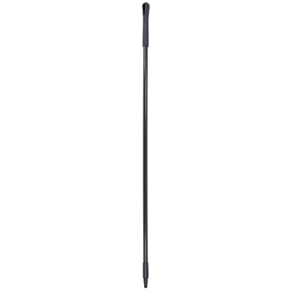 A long black Carlisle Sparta broom / squeegee handle with a black tip.