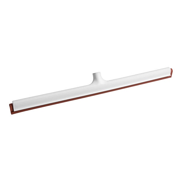 A white and red Carlisle neoprene floor squeegee with a red frame.