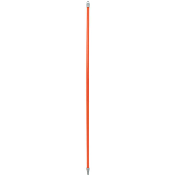 A long red stick with a silver tip.