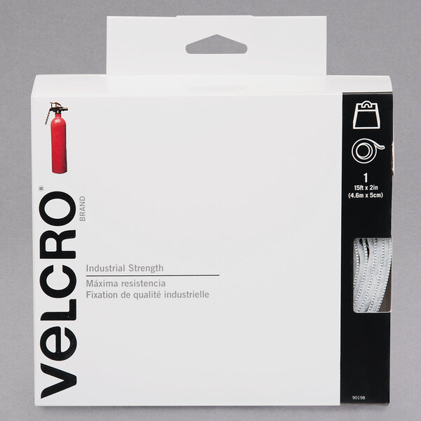 Velcro Industrial Strength Hook And Loop Tape 2" Width X 15 Ft vek90198