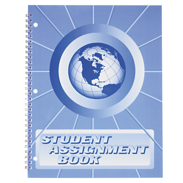 Ward SA98 11" x 8 1/2" 40 Week Student Assignment Book with Laminated Cover