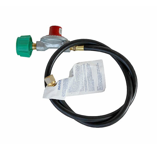 R & V Works 36" Rubber 10 PSI LP Gas Connector Hose and Regulator