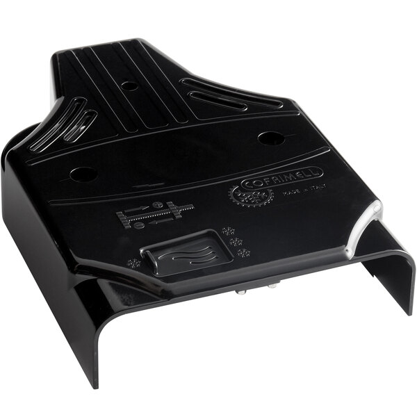 A black plastic Narvon back support cover with holes.