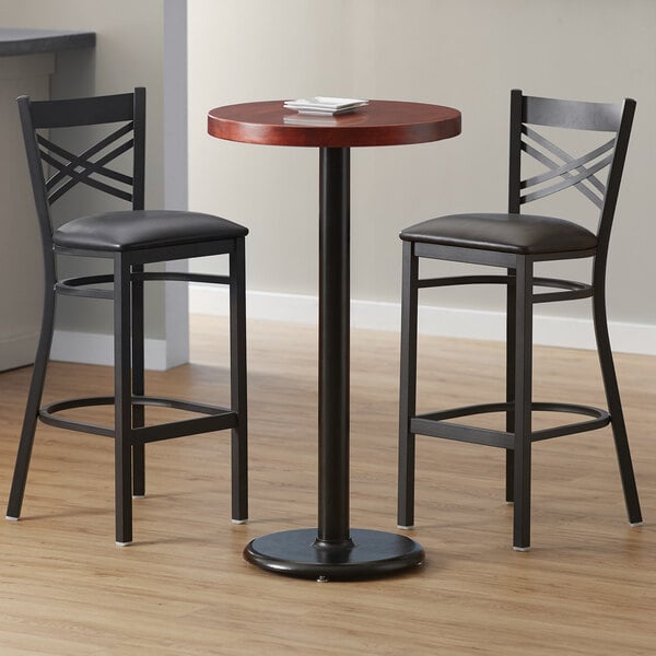 Lancaster Table Seating 24 Round Bar, Round Pub Height Table And Chairs