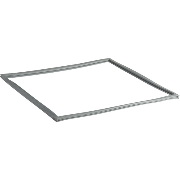 A grey rectangular frame with a white background.