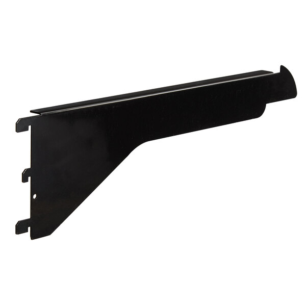 A black metal shelf bracket for an Avantco air curtain on a white background.
