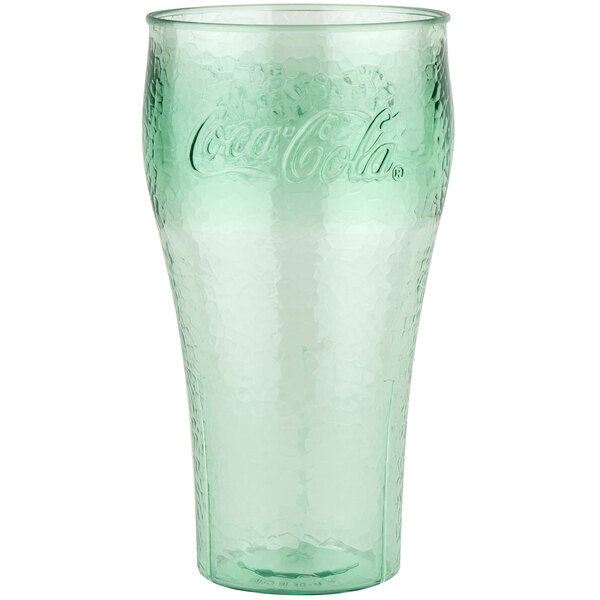 GET 3324-JC Bell 24 oz. Jade Coca-Cola® Polycarbonate Pebbled Soda