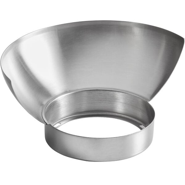 An Avantco metal bowl guard with a ring on it.