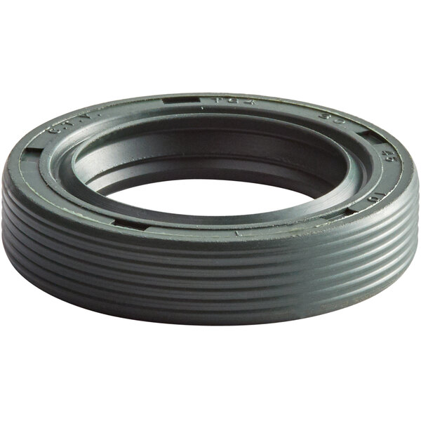 a black rubber ring with a white background