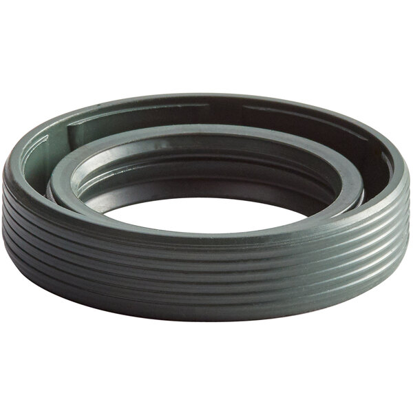 An Avantco black rubber oil seal with a white background.