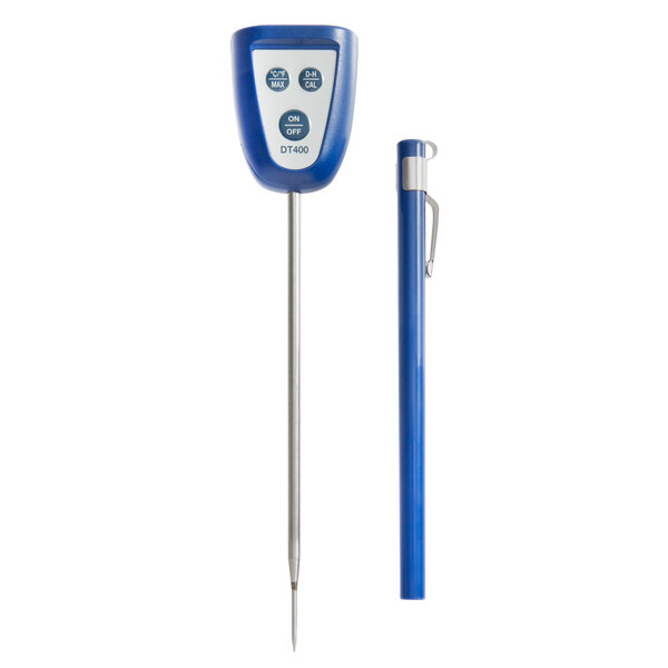 Comark DT400 5" Waterproof Blue Digital Pocket Probe / Dishwasher