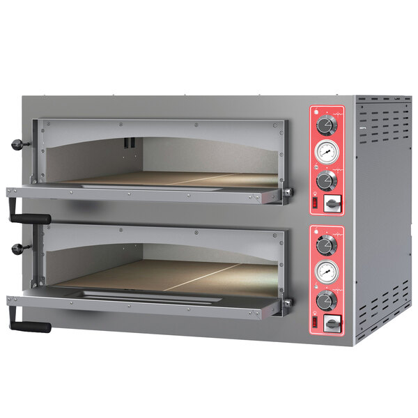 Electric Countertop 27 5/8" Double Deck Entry Max Series Pizza Oven - 220V, 3 Phase, 11.2 kW