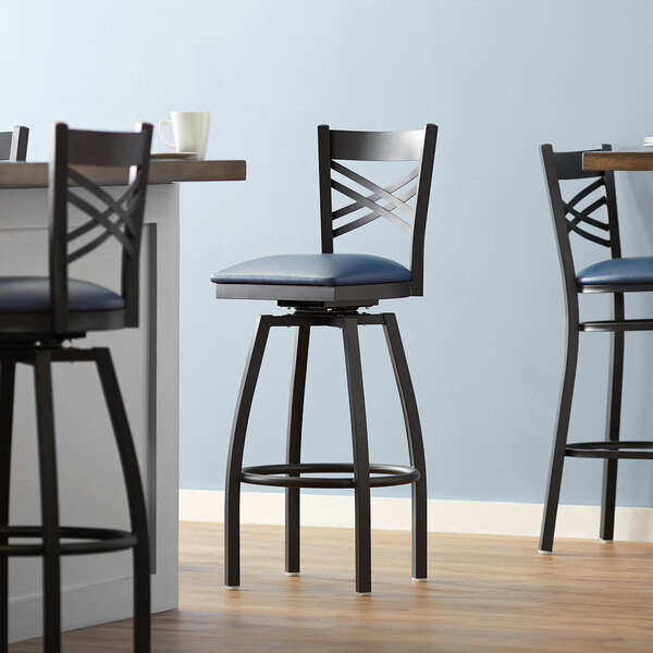 Navy Counter Height Stools