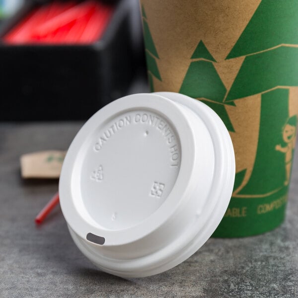 Disposable PAPER CUPS Coffee Tea 8oz,12oz LIDS for Hot Drinks &  WOODEN STIRRERS 