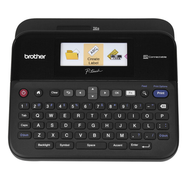 Brother PTD600 Black PC-Connectable Label Maker with Color Display
