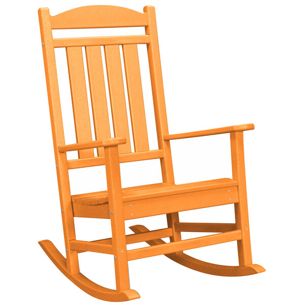 POLYWOOD R100TA Tangerine Presidential Rocking Chair
