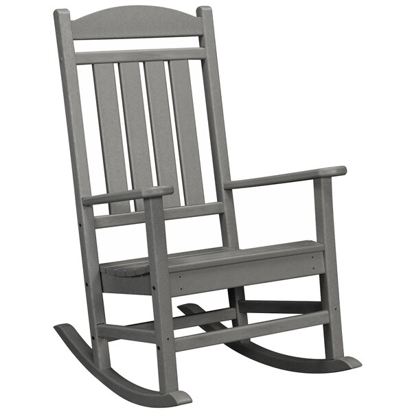 POLYWOOD R100GY Slate Grey Presidential Rocking Chair