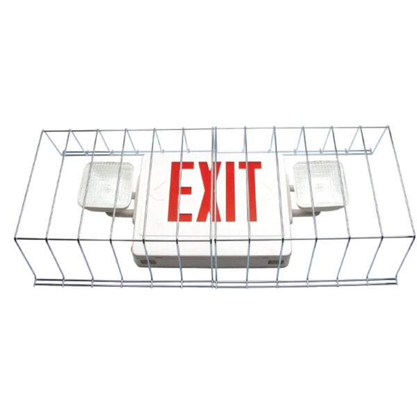Lavex Industrial 30" x 6" x 13 1/2" Wire Guard for Exit Signs and Emergency Lights