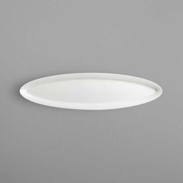 A white oval RAK Porcelain platter on a white background.