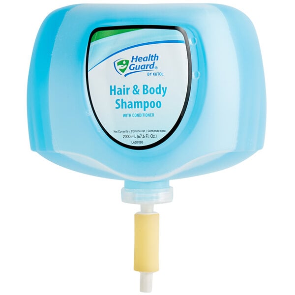 Kutol 7567 Health Guard 2000 mL Hair and Body Shampoo Cartridge for Kutol DuraView Dispenser   - 4/Case