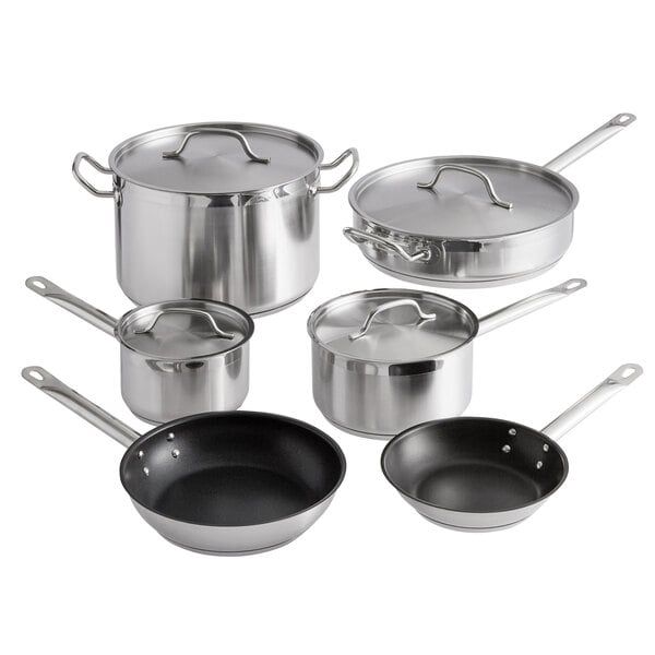 Vigor SS1 Series 8-Piece Induction Ready Stainless Steel Cookware