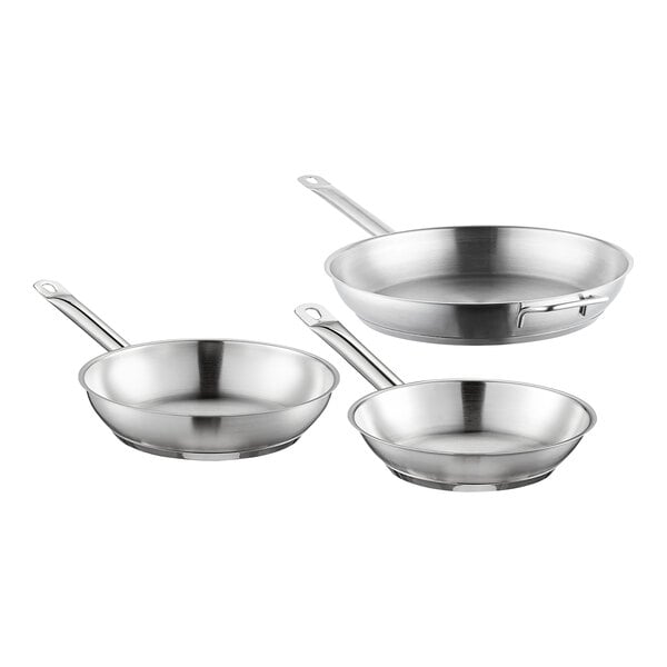 Vigor SS1 Series 15-Piece Induction Ready Stainless Steel Cookware Set with  3 Sauce Pans, 5 Qt. Saute, 3 Fry Pans, and 2 Stock Pots