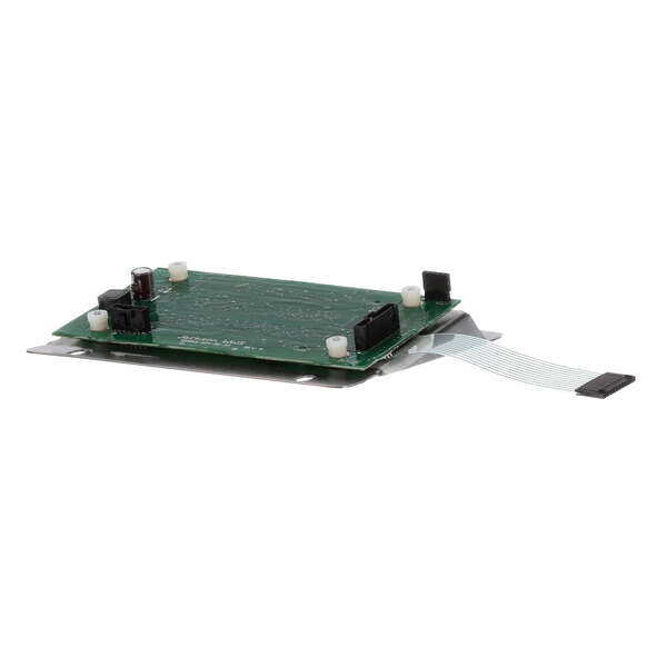 A green circuit board with a white strip, a Jackson Digital Display.