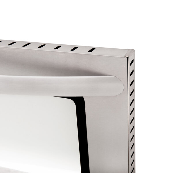 The silver door with handle for an Avantco CO46 countertop convection oven.