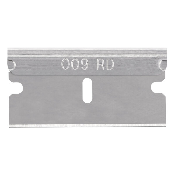 A Pacific Handy Cutter single edge razor blade with the number 09 on it.