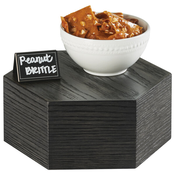 Cal-Mil 435-5-87 Cinderwood Hexagon Oak Wood Riser - 12