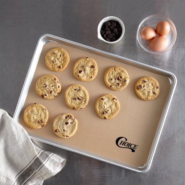 Choice Half-Size Silicone Baking Mat - 11 3/4 x 16 1/2