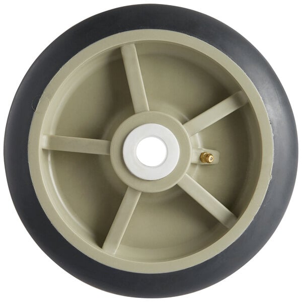 A Regency replacement wheel with a white rim and center.