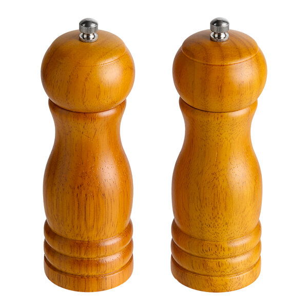 2-in-1 Adjustable Salt And Pepper Mill Set – Stainless Steel With Ceramic Grinder – 2 Pack, Large
