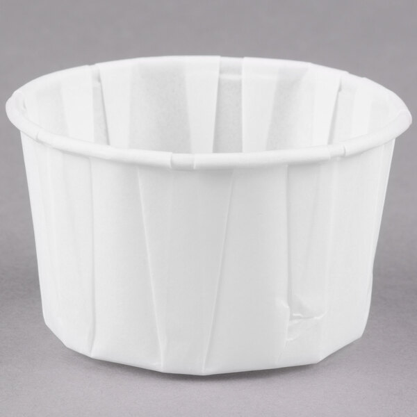 Solo SCC325 3.25 oz. White Paper Souffle / Portion Cup - 5,000/Case