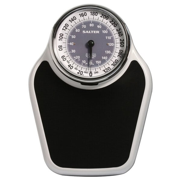 Unique V-4160 Analog Black Bathroom Scale - Small 