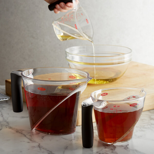 OXO 1056988 Good Grips 3-Piece Clear Angled Measuring Cup Set
