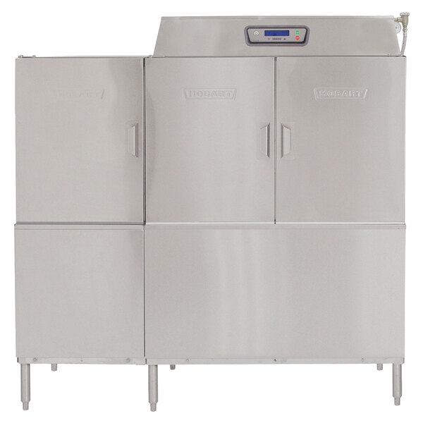 Hobart CLPS66EN-BAS1 Conveyor High / Low Temperature Dishwasher with 30 kW Booster Heater and Power Scrapper