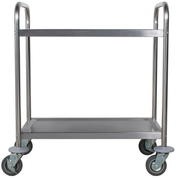 33 3/4 X 21 X 37 for sale online Choice Knocked Down 18 Gauge Stainless Steel 2 Shelf Utility Cart 