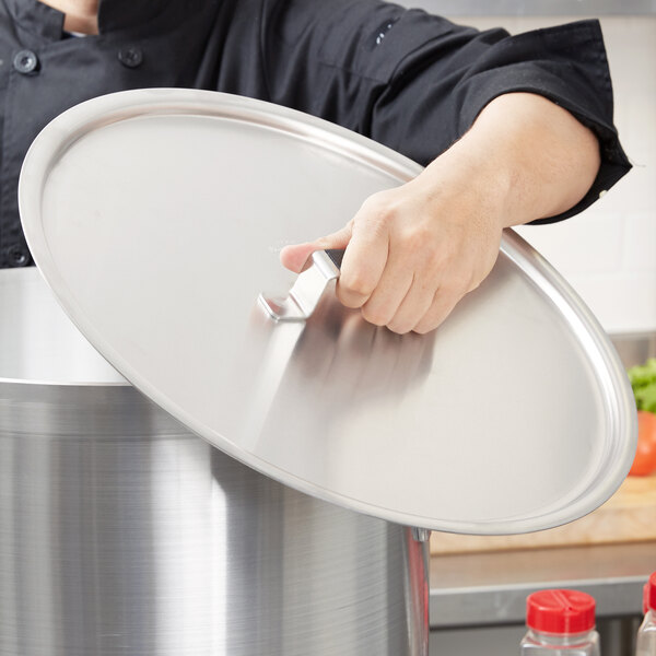 Vollrath 67561 Wear-Ever Flat Aluminum Pot / Pan Cover with Torogard Handle 17 1/8"