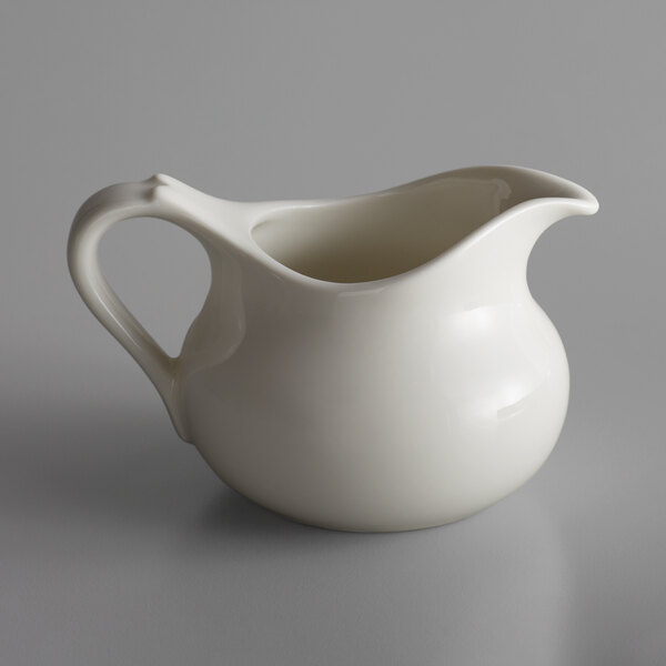 RAK Porcelain ANGB15 Anna 5.1 oz. Ivory Porcelain Gravy Boat 6/Case