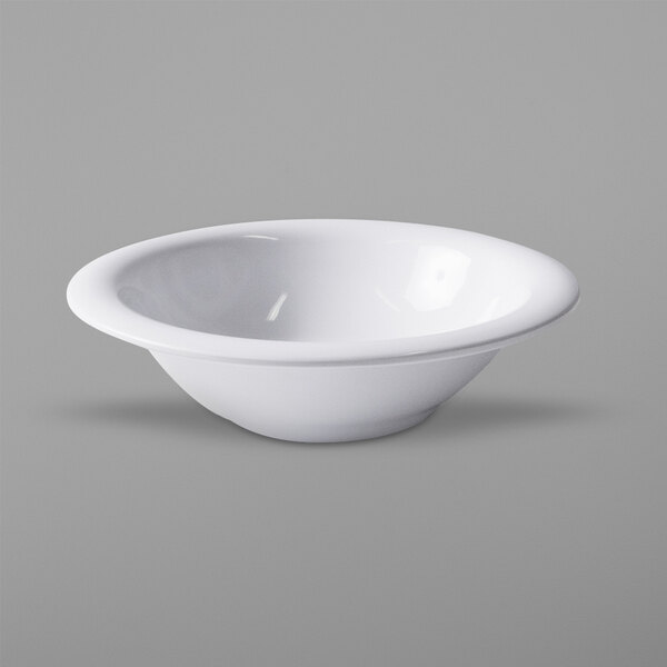 A white Elite Global Solutions Merced melamine bowl.