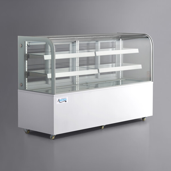 Details about   Dry Bakery Showcase Donuts Bagels Pastry Display Case Curved Glass Counter Top 